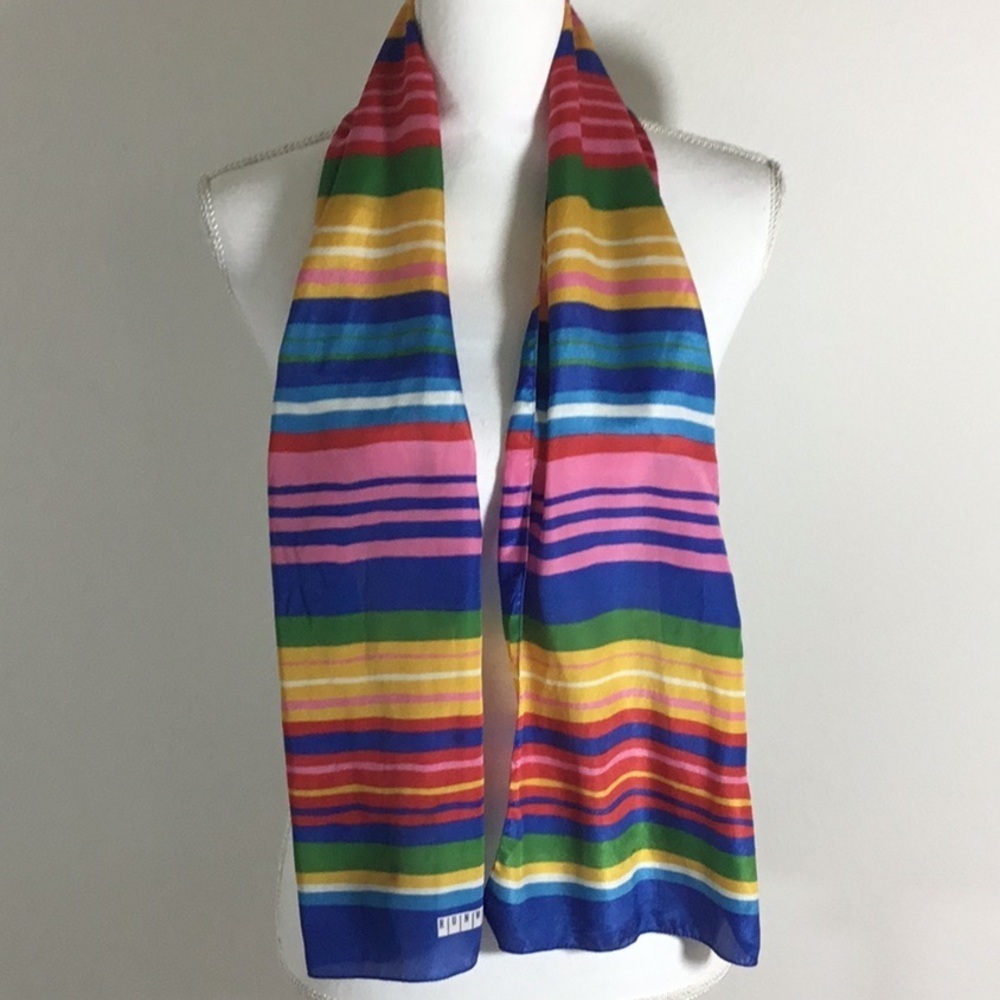 3/$20 Runway Striped Fashion Scarf 12” x 53”